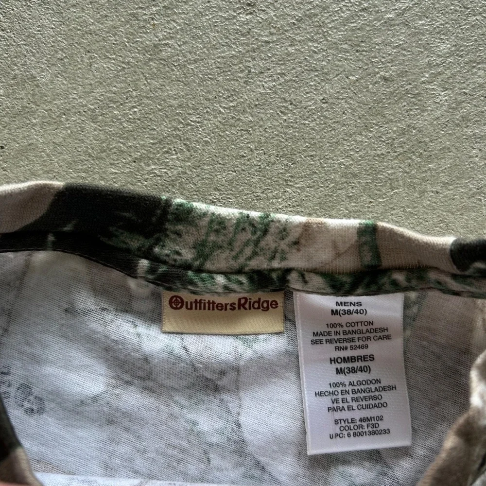 Vintage 90s Outfitters Ridge Camo Real Tree Long Sleeve Shirt Size XL Brown - Picture 3 of 5